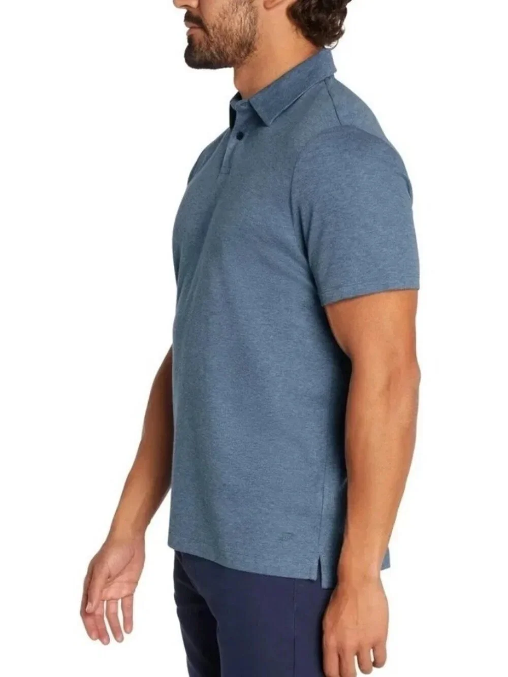 NWOT Banana Republic Men's XL Blue Striped Polo Shirt 100% Cotton
